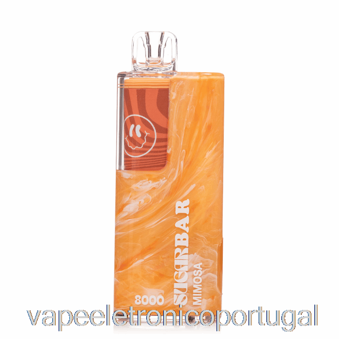 Vape Eletrônico Barra De Açúcar Sb8000 Descartável Mimosa